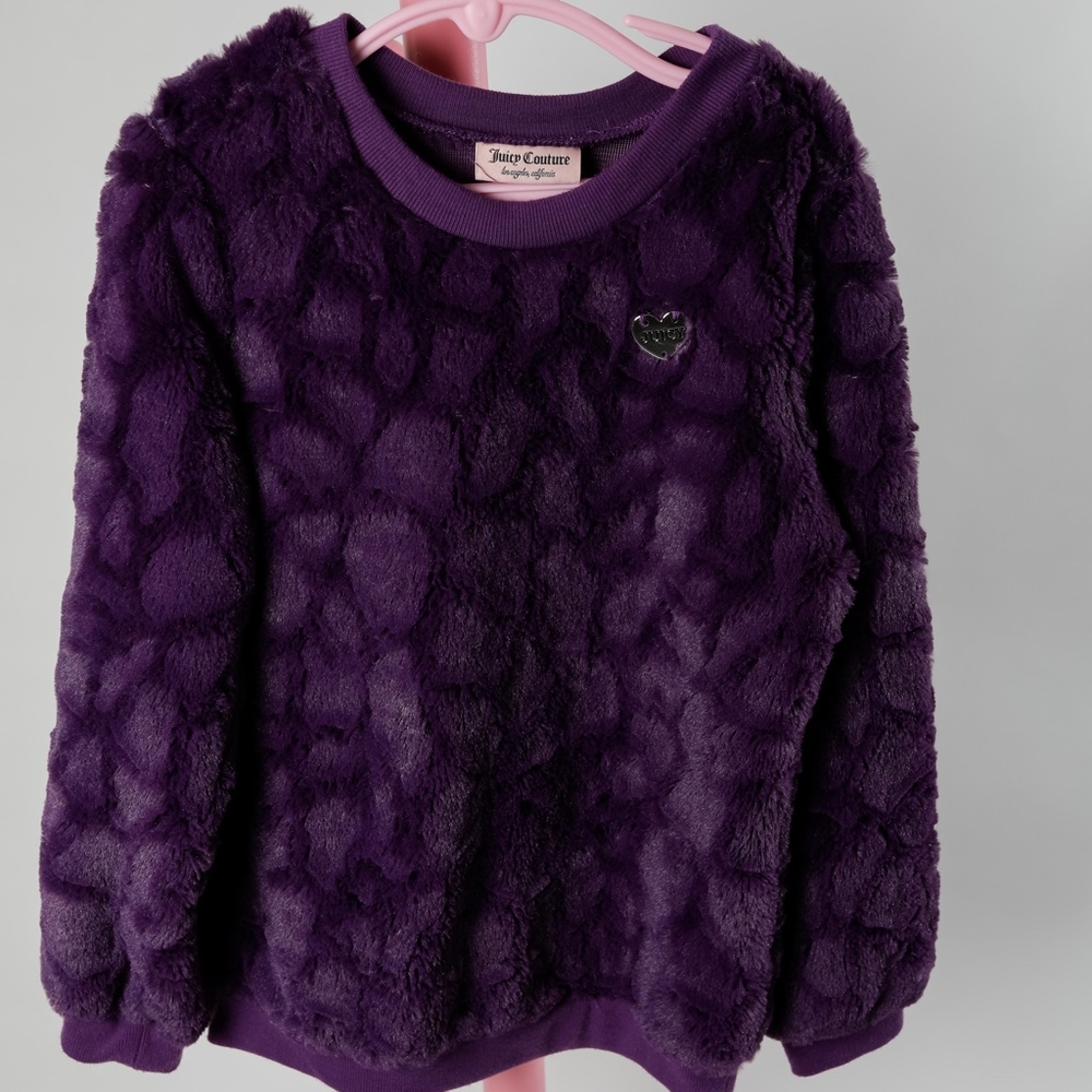Girls Purplish eggplant sweatshirt Juicy Couture